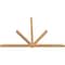 Ekena Millwork Kennewick Timber Gable Bracket, Western Red Cedar, 108"W x 72"H x 3 1/2"D x 3 1/2"F, 16/12 Pitch GBW108X72X0404KEN00SWR - alternate 4
